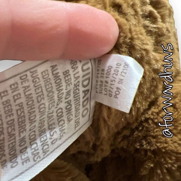 2010 Plush Brown Teddy Bear with Hat & Scarf - Picture 5 of 10